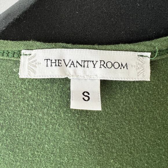 THE VANITY ROOM Green Sleeveless Scoop Neck Racerback Blouson Dress Size S - Picture 7 of 9